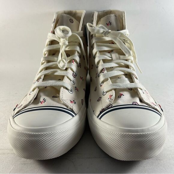 NEW Pro-Keds Royal Hi Men’s Shoes Lace Up Sneakers Floral White Size 9 - Picture 2 of 8
